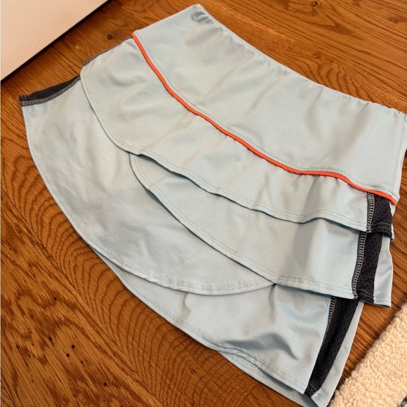 Lucky in Love Blue Ruffle Tennis Skirt Skort size Small - Picture 2 of 8